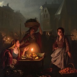 An evening market